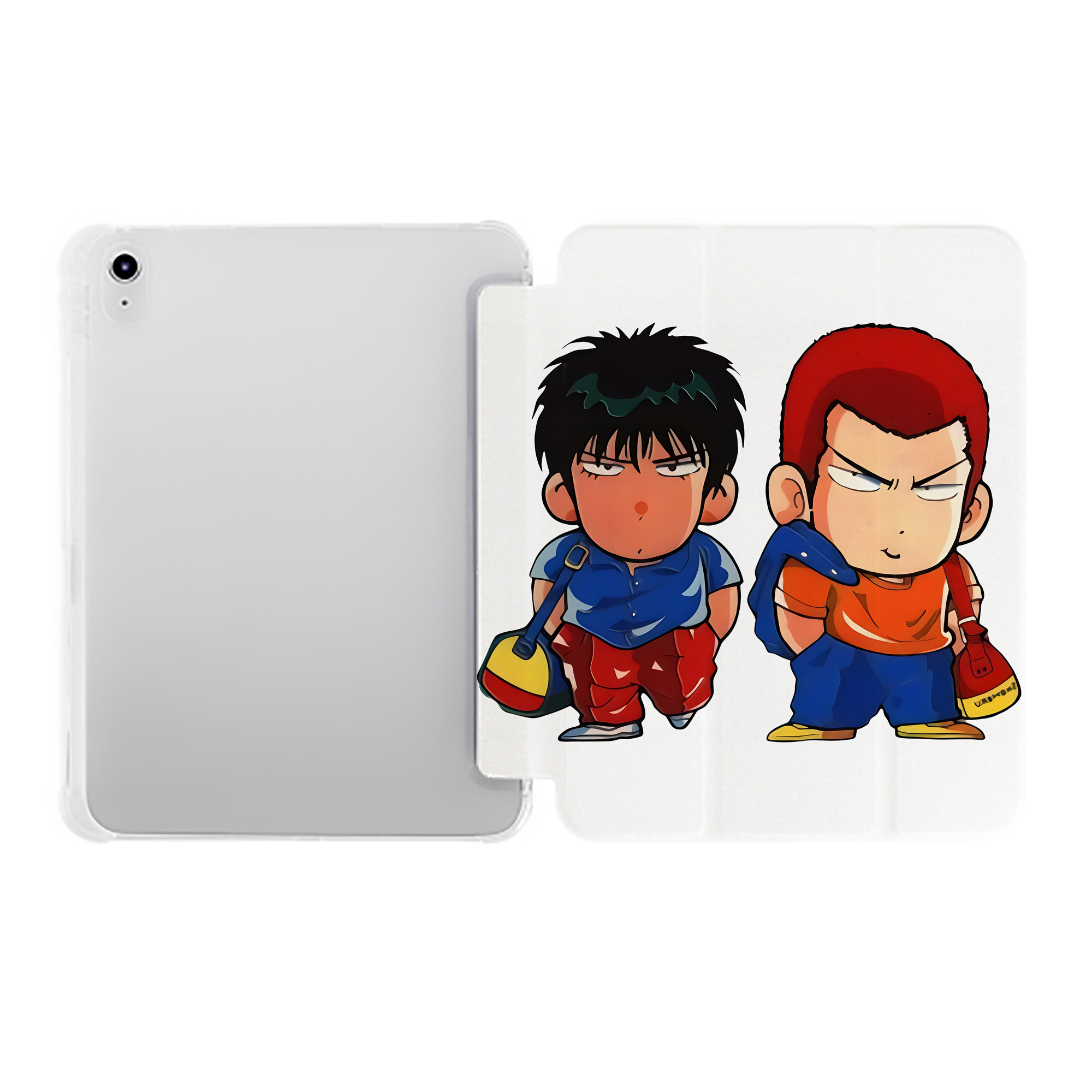 （画像用） SLAM DUNK／スラムダンク IPad ケース ペン収納付き 三つ折りスタンド PUレザー×シリコン 対応機種9.5/10.5/10.9インチ